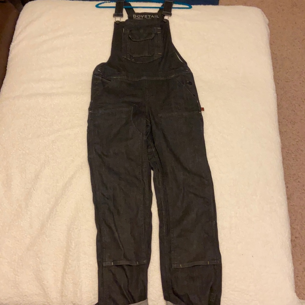 Dovetail Overalls Black Denim